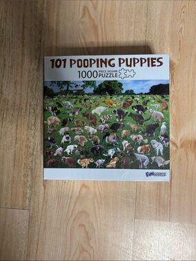 101 Pooping Puppies 1000-Piece Jigsaw Puzzle